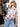 Printed Cotton Gauze Half-Button Blouse - Artist