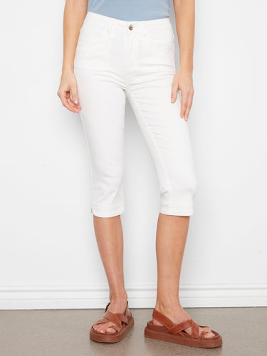 Experience the elegance of knee-length pants that offer both sophistication and versatility in any setting by Charlie B.