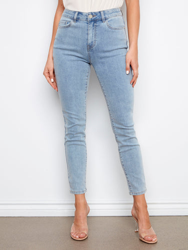 Claudia Slim Leg Jeans - Light Blue