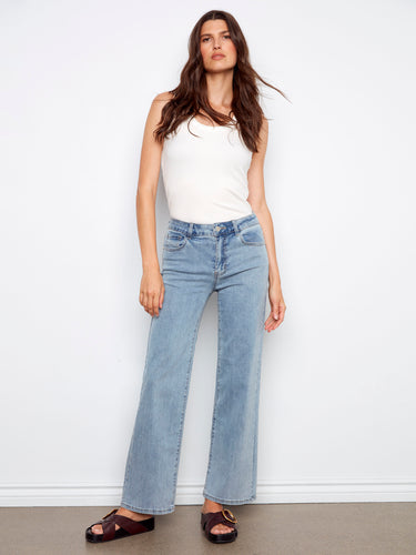 Chloe Wide Leg Jeans - Light Blue