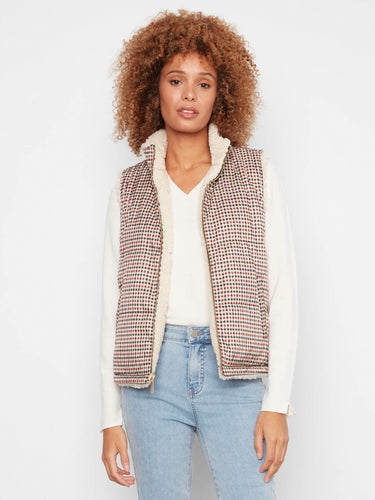 This vest features practical welt pockets for added convenience and style. By Charlie B.