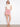 Scalloped Hem Button-Front Twill Skort - Peony