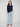 Elegant navy sweater with long sleeves, designed for a timeless look that complements any wardrobe by Charlie B.