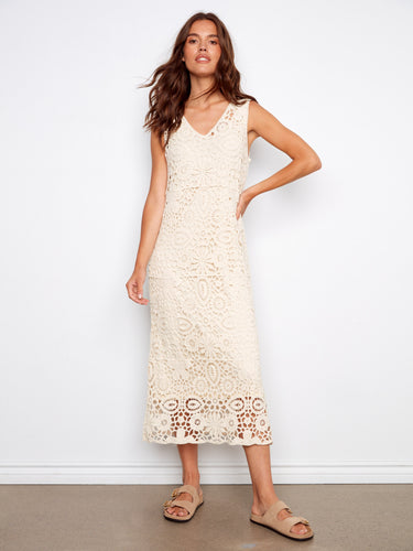 Charming V-neckline enhances the sophisticated look of this maxi length dress, ideal for any occasion by Charlie B.