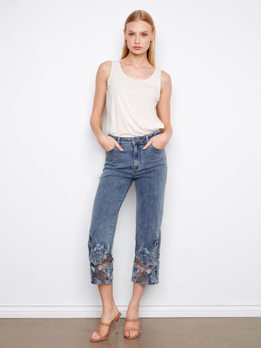 These jeans feature a stylish flare fit that adds a modern touch to any outfit. Perfect for casual outings. By Charlie B.
