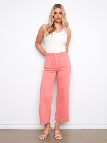 These pants feature a stylish flare fit, adding a touch of elegance to any outfit. Crafted for comfort and style by Charlie B.