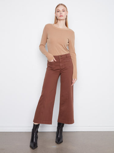 These pants feature a wide leg design, offering a stylish silhouette for any occasion. Crafted with attention to detail by Charlie B.