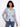 Light blue faux leather jacket featuring a stylish lapel notch collar and rib knit sleeves by Charlie B.