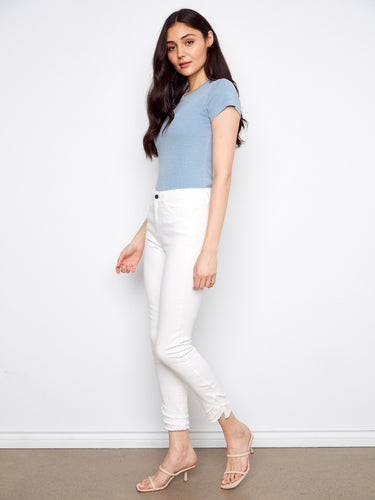 Experience the convenience of a five-pocket design with these stylish pants, perfect for any occasion. By Charlie B.