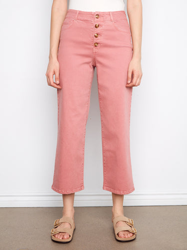 These cropped length pants are versatile and trendy, ideal for showcasing your favorite footwear with ease and elegance. By Charlie B.
