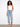 Light blue cropped jeans with a regular rise and button fly, crafted from stretch denim by Charlie B.