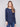 Heather denim knit sweater featuring a stylish boat neck design for a casual look by Charlie B.