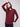 Versatile cabernet sweater with unique rounded hem detail for a modern silhouette by Charlie B.