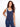 Navy tank top featuring intricate crochet detailing enhancing its sleeveless design, perfect for any occasion by Charlie B.