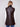 Elegant faux leather vest in mocha with hip-length design, providing a chic silhouette for versatile wear by Charlie B.