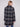 Navy plaid boucle coat with practical welt pockets, perfect for any occasion by Charlie B.