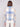 Stylish plaid boucle knit short coat in calming blue and beige colors, crafted with attention to detail for timeless elegance by Charlie B.