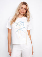 This stylish tee features a crew neckline, adding a classic touch to any casual outfit. Perfect for everyday wear by Charlie B.