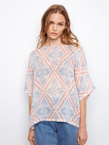 With elbow-length dolman sleeves, this top provides a relaxed and stylish look. By Charlie B.