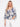 Elegant blouse with a V-neck and wide 3/4 sleeves, showcasing intricate ladder stitch detail by Charlie B.