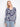 Navy blue and white sweater featuring a 100% cotton fabric with graphic floral pattern, perfect for casual outings by Charlie B.