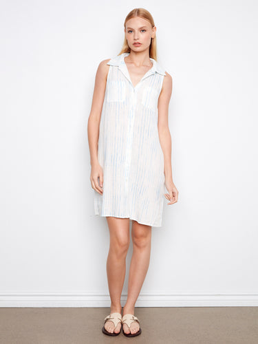 This dress features a classic shirt collar that adds elegance to its casual style, perfect for any occasion. By Charlie B.