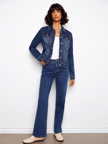 Featuring button-flap patch pockets, this denim jacket combines functionality with fashion effortlessly. By Charlie B.