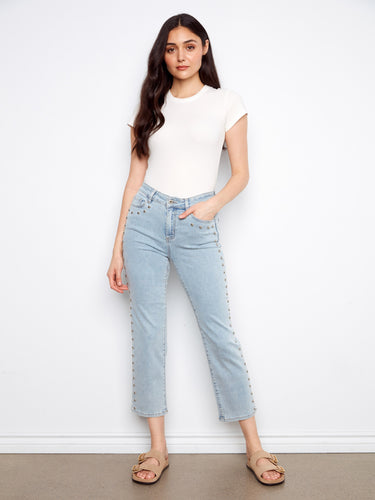 These jeans feature a straight leg design, offering a timeless and versatile look for any occasion. By Charlie B.