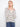 Striped navy and white hoodie featuring a stylish high-low hem by Charlie B.
