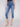 Charlie B Cropped Bootcut Jeans with Asymmetrical Hem - Medium Blue - Image 2