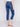 Charlie B Cropped Jeans with Zipper Detail - Indigo - Image 3