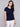 Charlie B Organic Cotton Slub Knit T-Shirt - Navy - Image 1