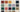 Seasonal color palette swatches