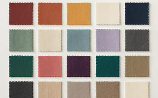 Seasonal color palette swatches