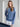 Versatile blue sweater featuring ribbed cuffs for added comfort and a snug fit during chilly days by Charlie B.