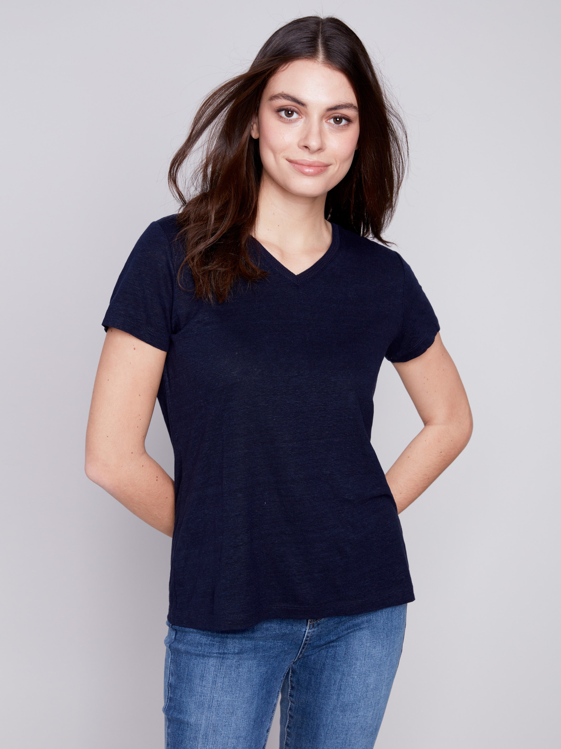 Charlie B T-Shirt C1374PK-075B-117 Navy main image 1