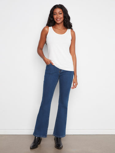 Crafted with a scoop neckline, this tank top offers timeless style and comfort. By Charlie B.