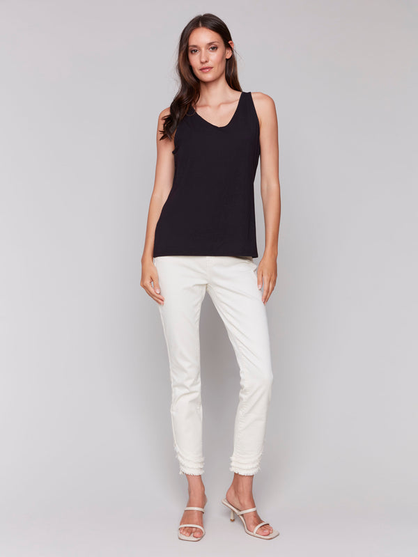 Reversible Bamboo Cami - Black
