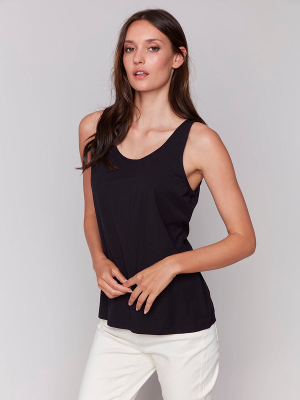 Reversible Bamboo Cami - Black