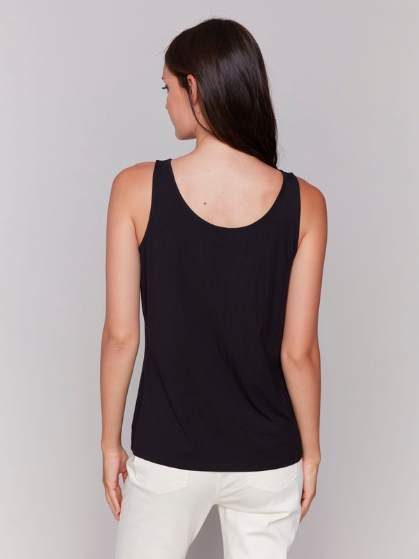 Reversible Bamboo Cami - Black
