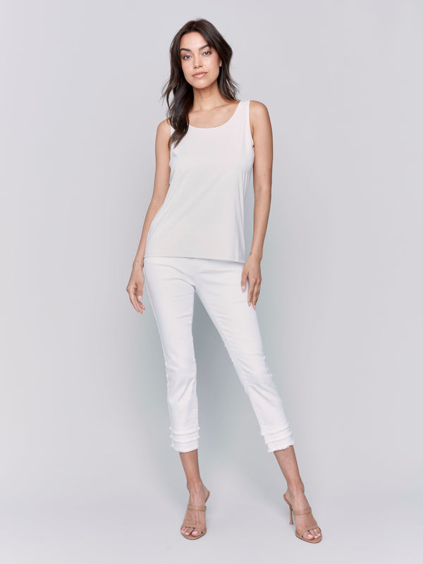 Reversible Bamboo Cami - Greige
