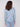 Fashionable knit top in blue with eye-catching ditsy print and long sleeves by Charlie B.