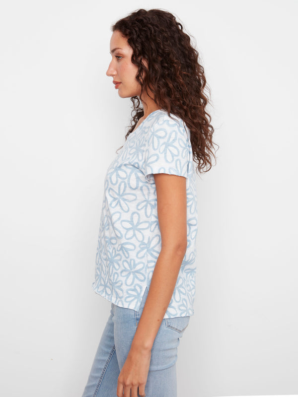 Enjoy the laid-back style of this floral-patterned tee with its comfortable relaxed fit. Made entirely of soft cotton by Charlie B.