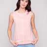 Guava top featuring a stylish crew neckline by Charlie B.
