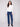 Natural long-sleeve top with a crew neck, featuring a sleek fit and super stretchy fabric by Charlie B.