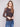 Chic mesh top with floret print, offering a boatneck design and slim fit for an elegant silhouette by Charlie B.