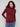 Cabernet top featuring slim fit design, perfect for layering or wearing alone by Charlie B.
