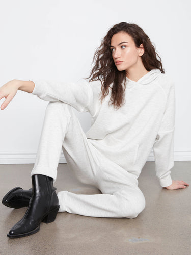 Crafted from soft scuba fabric, these heather-light grey joggers provide a regular rise and easy movement by Charlie B.
