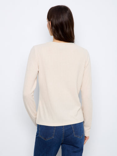 Soft and stretchy fabric ensures this sweater drapes beautifully for everyday wear. By Charlie B.