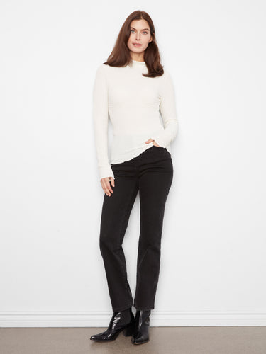 Chic bubble knit texture provides both comfort and style in this versatile piece. A fashion-forward choice by Charlie B.